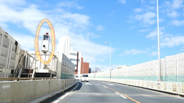 神奈川県 首都高速神奈川2号三ツ沢線 オービス